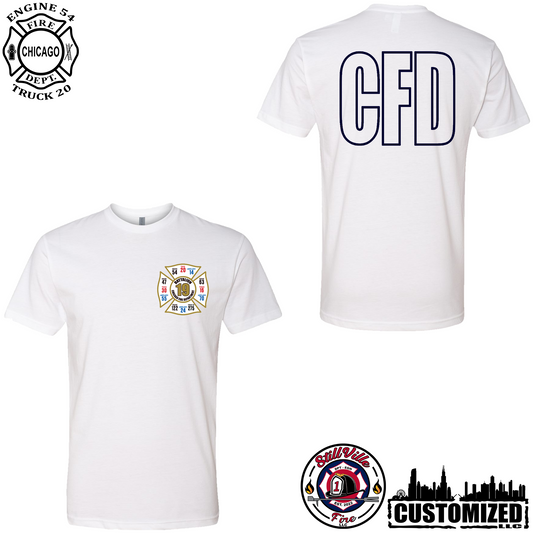 CFD Battalion 19 Short Sleeve Shirt - White