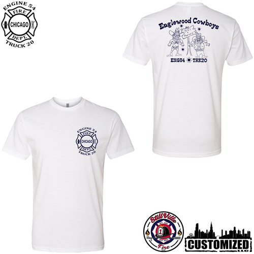 CFD Englewood Cowboys Short Sleeve Shirt - White