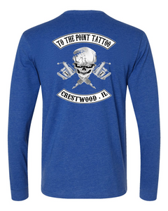 To The Point Tattoo "OG" Long Sleeve shirt - Royal Bue