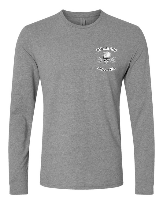 To The Point Tattoo "OG" Long Sleeve shirt - Dark Heather Grey