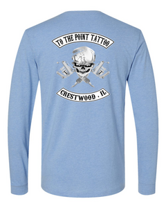 To The Point Tattoo "OG" Long Sleeve shirt - Columbia Blue