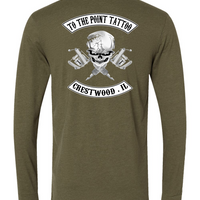 To The Point Tattoo "OG" Long Sleeve shirt - Military Green