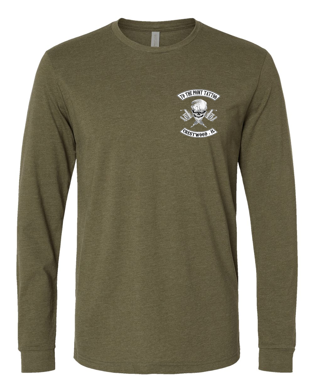 To The Point Tattoo "OG" Long Sleeve shirt - Military Green