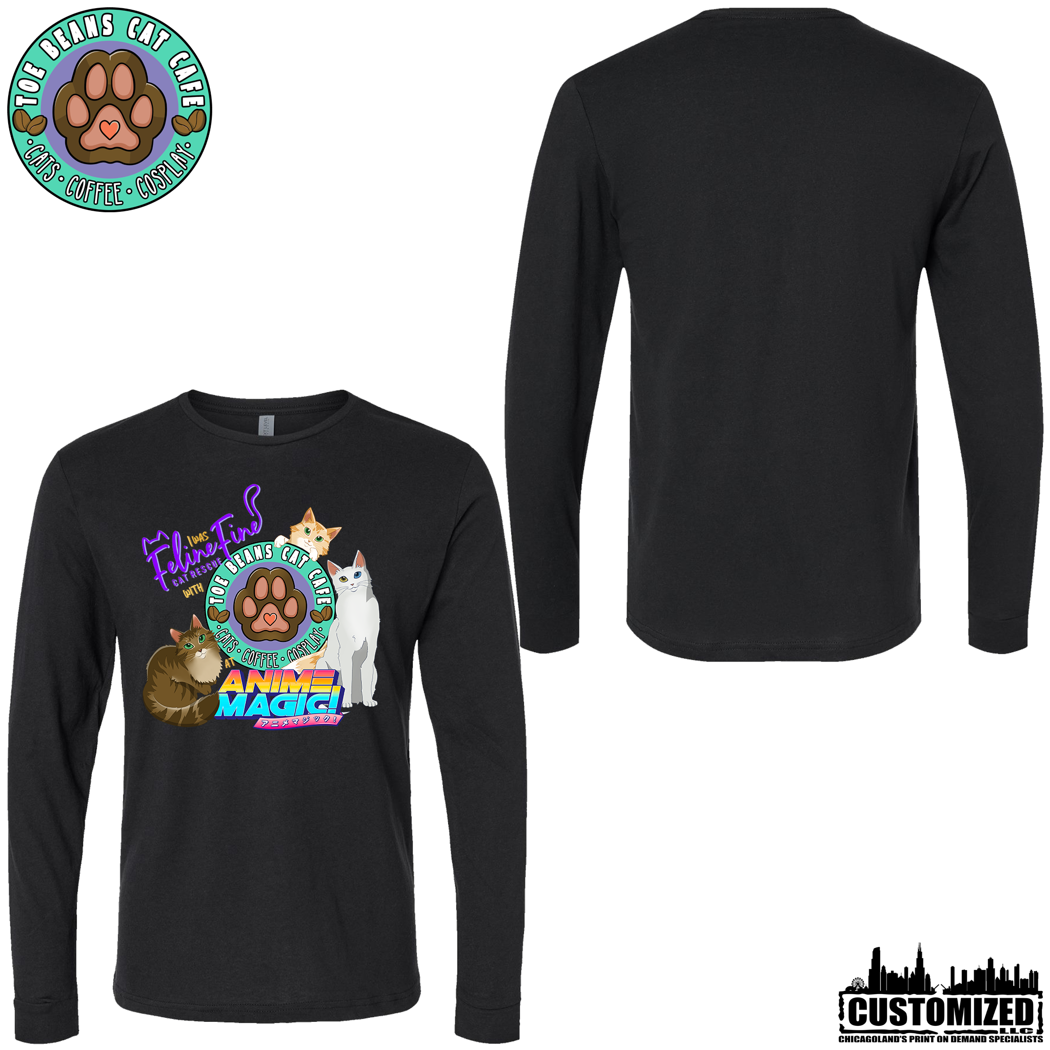 Anime Magic Long Sleeve - Black