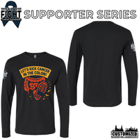 Let's Kick Cancer in the Colon Long Sleeve - Black
