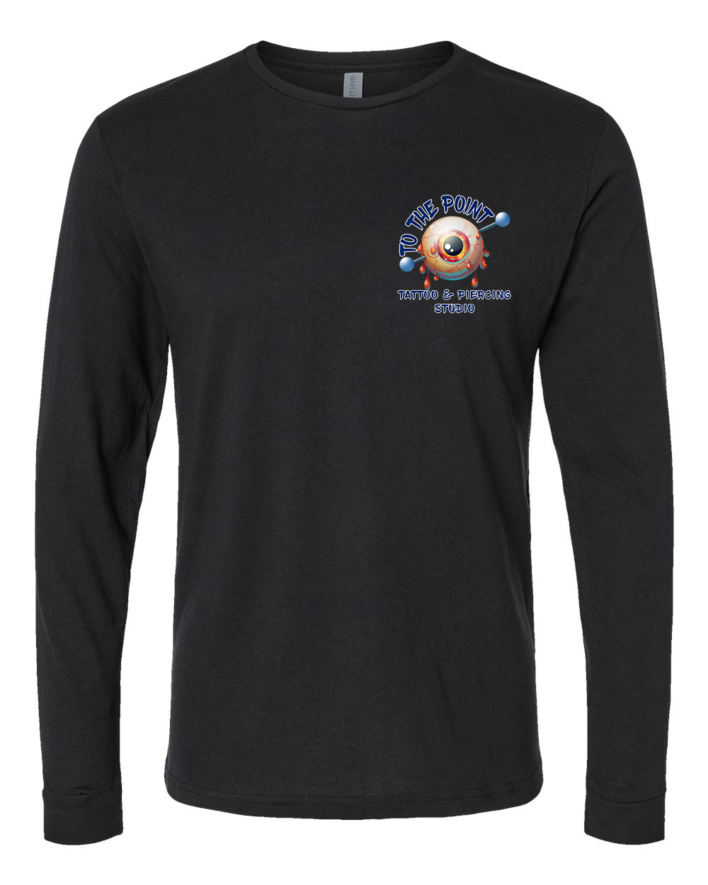 To The Point Piercing Studio Long Sleeve shirt - Black