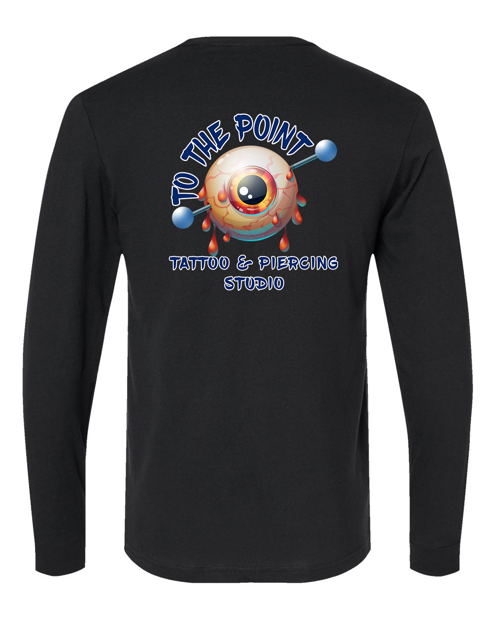 To The Point Piercing Studio Long Sleeve shirt - Black