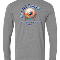 To The Point Piercing Studio Long Sleeve shirt - Dark Heather Grey