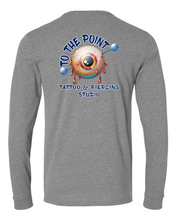 Load image into Gallery viewer, To The Point Piercing Studio Long Sleeve shirt - Dark Heather Grey