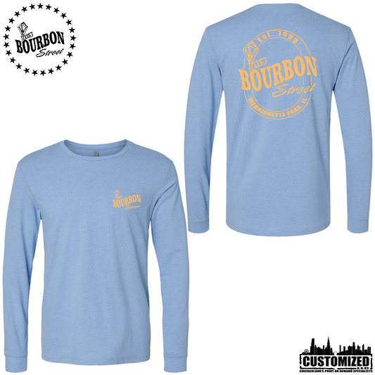 115th Bourbon Street Employee Long Sleeve - Heather Columbia Blue