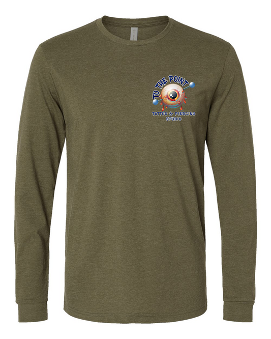 To The Point Piercing Studio Long Sleeve shirt - Military Green