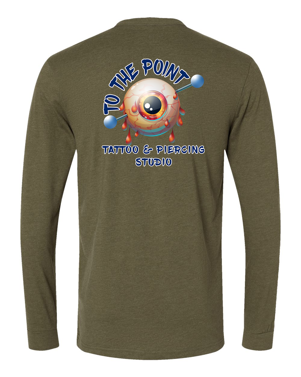To The Point Piercing Studio Long Sleeve shirt - Military Green