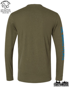 "All You Need Is Love And A Dog..." Long Sleeve - Military Green