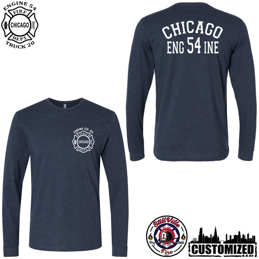 CFD Engine 54 Long Sleeve Shirt - Navy