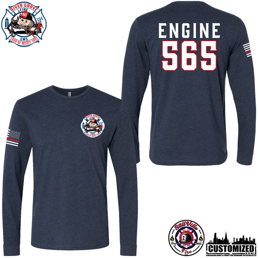 RGFD Next Level Duty Long sleeve shirt - Navy