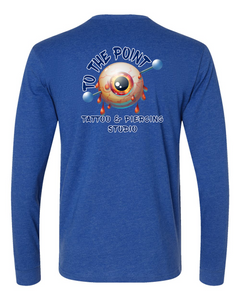 To The Point Piercing Studio Long Sleeve shirt - Royal Bue