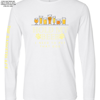 "Hold My Beer, I Need to Pet That Dog" Long Sleeve - White