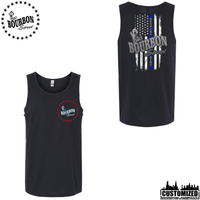 115 Bourbon Street Chicago Edition Thin Blue Line Unisex Tank - Black