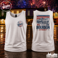 115 Bourbon Street America 250 Unisex Tank - White
