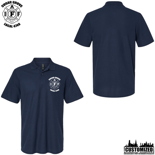 Sugar Grove L4748 Short Sleeve Polo "Style1" - Navy