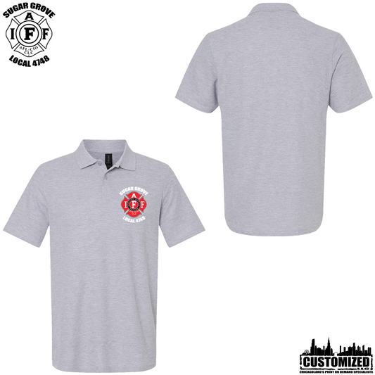 Sugar Grove L4748 Short Sleeve Polo "Style2" - Sport Grey