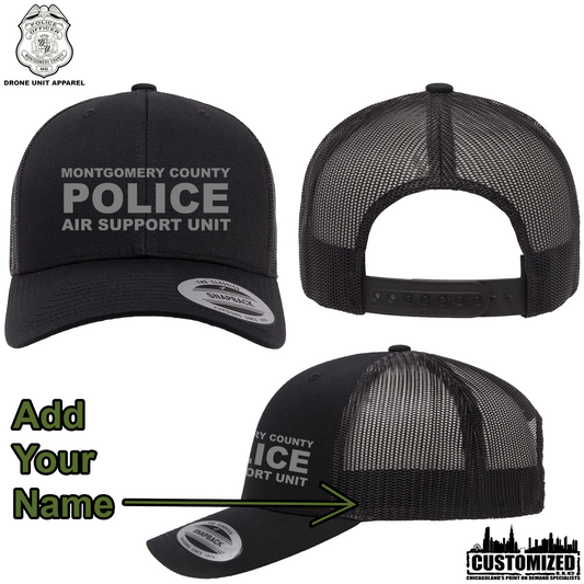 MCPD ASU Embroidered Trucker Cap - Black