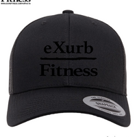 Exurb Fitness Embroidered "OG" Black logo Trucker hat - Black