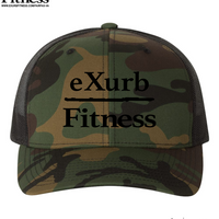 Exurb Fitness Embroidered "OG" Black logo Trucker hat - Camo