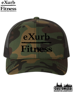 Exurb Fitness Embroidered "OG" Black logo Trucker hat - Camo