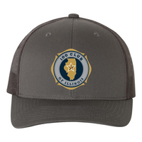 100 Club Embroidered Retro Trucker Hat - Charcoal