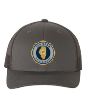 Load image into Gallery viewer, 100 Club Embroidered Retro Trucker Hat - Charcoal