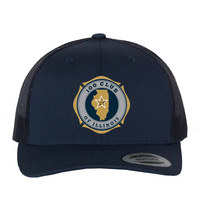 100 Club Embroidered Retro Trucker Hat - Navy