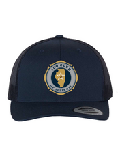 Load image into Gallery viewer, 100 Club Embroidered Retro Trucker Hat - Navy