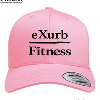 Exurb Fitness Embroidered "OG" Black logo Trucker hat - Pink
