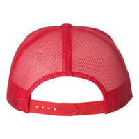 100 Club Embroidered Retro Trucker Hat - Red