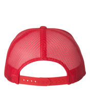 Load image into Gallery viewer, 100 Club Embroidered Retro Trucker Hat - Red