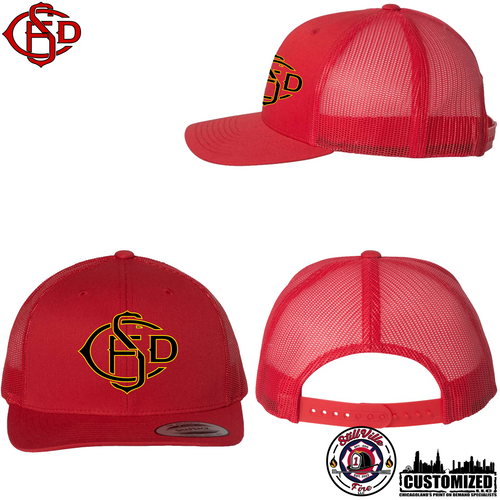 CSFD R.E.D. Embroidered Retro Trucker Hat - 2 Hat Options