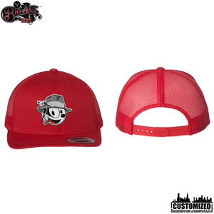 Big Al's Tattoo Embroidered "Neek" Retro Trucker Hat - Red