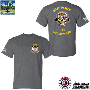 Village of Hillside "Support 911 Dispatchers" Gildan Short sleeve - Dark Heather