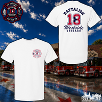 CFD Batt 18 Gildan Unisex Short Sleeve - White