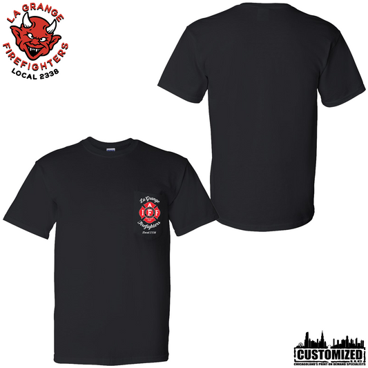 LaGrange FD Pocketed Duty Shirt w/Standard Union Logo - Black
