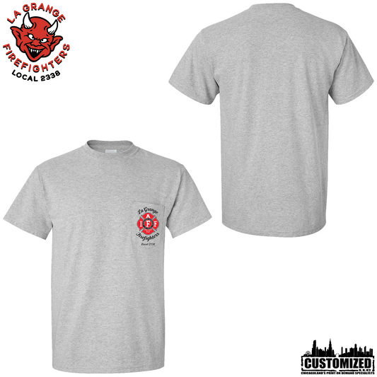 LaGrange FD Pocketed Duty Shirt w/Standard Union Logo - Sport Grey