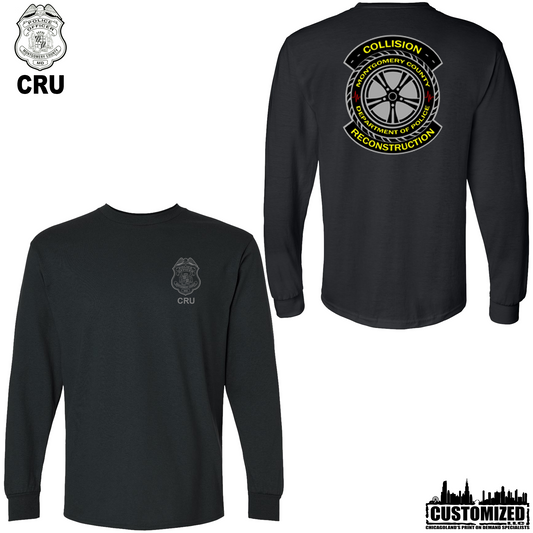MCPD CRU 50/50 Long Sleeve "Style1" - Black