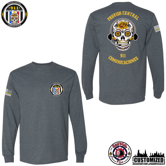 Proviso Central Comm. Gildan Long sleeve shirt - Dark Heather