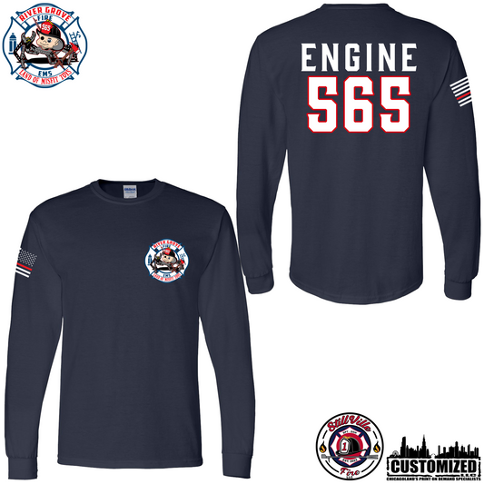 RGFD Gildan Duty Long sleeve shirt - Navy