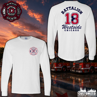 CFD Batt 18 Unisex Long Sleeve - White