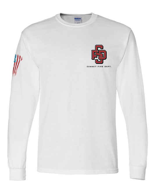 SFD Gildan Long Sleeve Shirt - White
