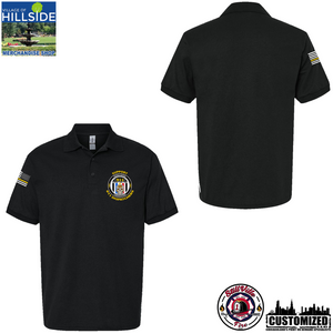 Village of Hillside "Support 911 Dispatchers" Gildan Jersey Polo - Black