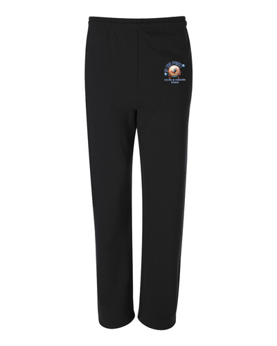 To The Point Piercing Studio Open-Bottom Sweatpants with Pockets - Black