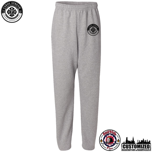 Carol Stream FD Open-Bottom Sweatpants with Pockets "Style1" - Oxford